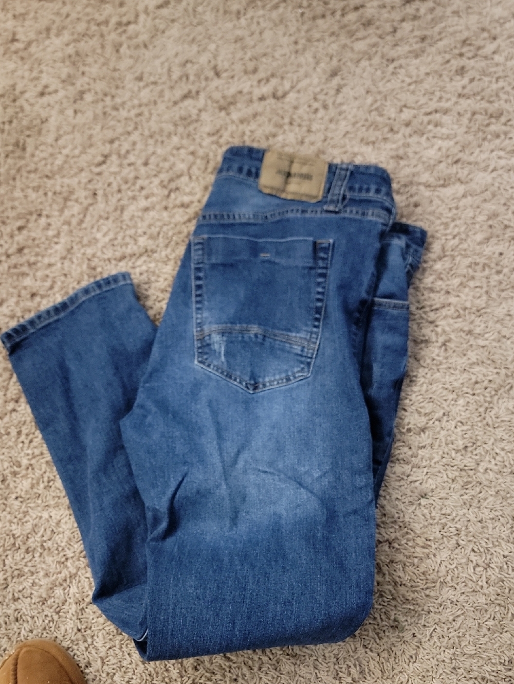 Men's Blue Denim Jeans - Classic Straight Fit